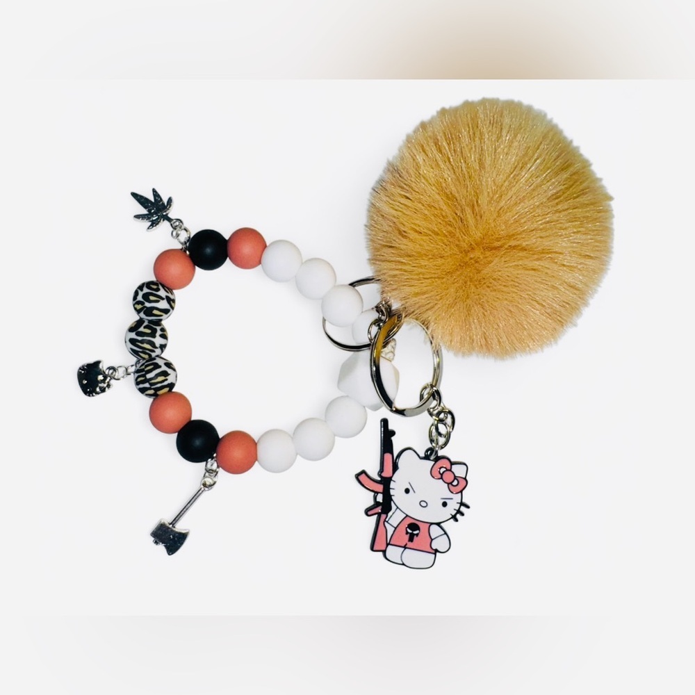 Hello Kitty Women’s Silicone Beaded Keychain - Picture 4 of 6
